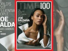 Zoé Saldaña, destacada entre las 100 personas más influyentes de 2026 de la revista Time