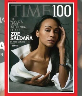 Zoé Saldaña, destacada entre las 100 personas más influyentes de 2026 de la revista Time